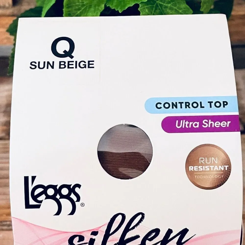 NWT L'eggs NUDE Q Silken Mist Shaper Panty Silky Sheer Leg Pantyhose Tights